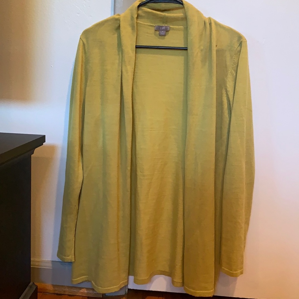 J. Jill Lime green cardigan